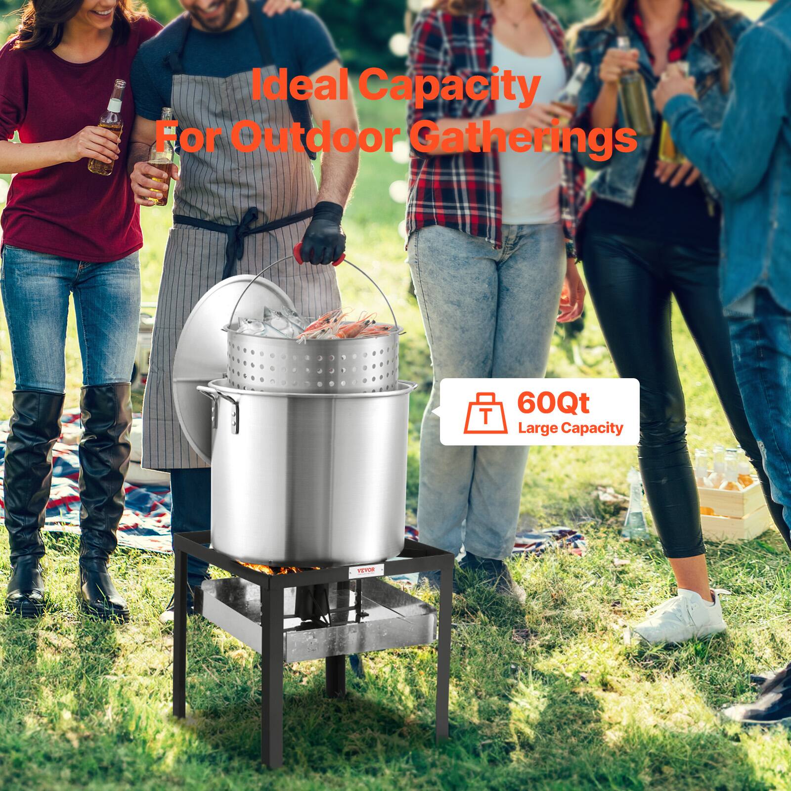 Ideal Capacity For Outdoor Gatherings

60Qt Large Capacity