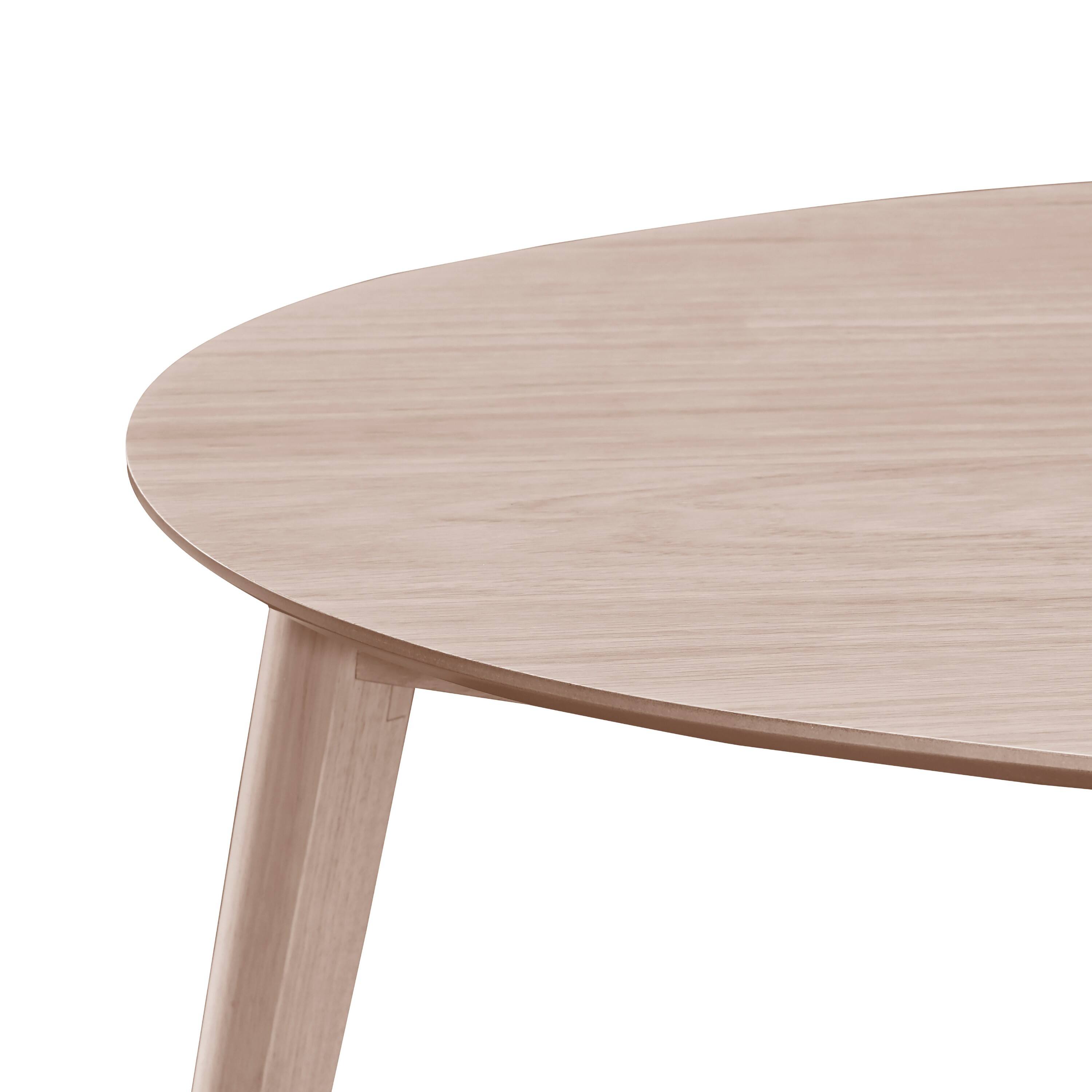 Back. Manhattan Lane - Scar Corner Dining Table, Curved Angle Design Wood 35 Inch - White.