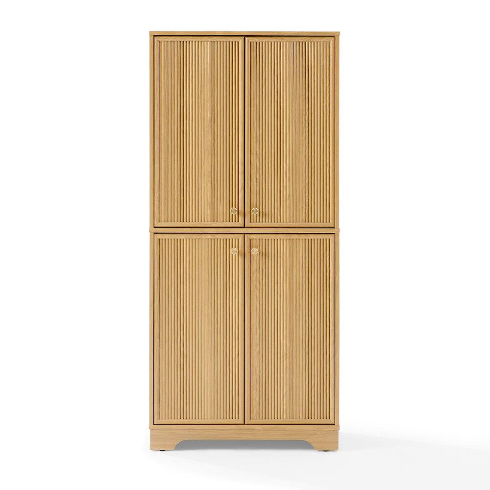 Alt View 2. Crosley Furniture - Naomi Kitchen Storage Pantry - White Oak.