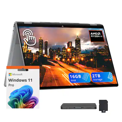 AMD Ryzen AI Microsoft Windows 11 Pro 16GB RAM 2TB Storage