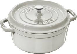 Staub - Cast Iron 2.75-qt Round Cocotte - White Truffle