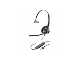 HP - Poly EncorePro 320 USB-C Headset - Teams Certified, Noise Cancelling, Mono, On-Ear - Red