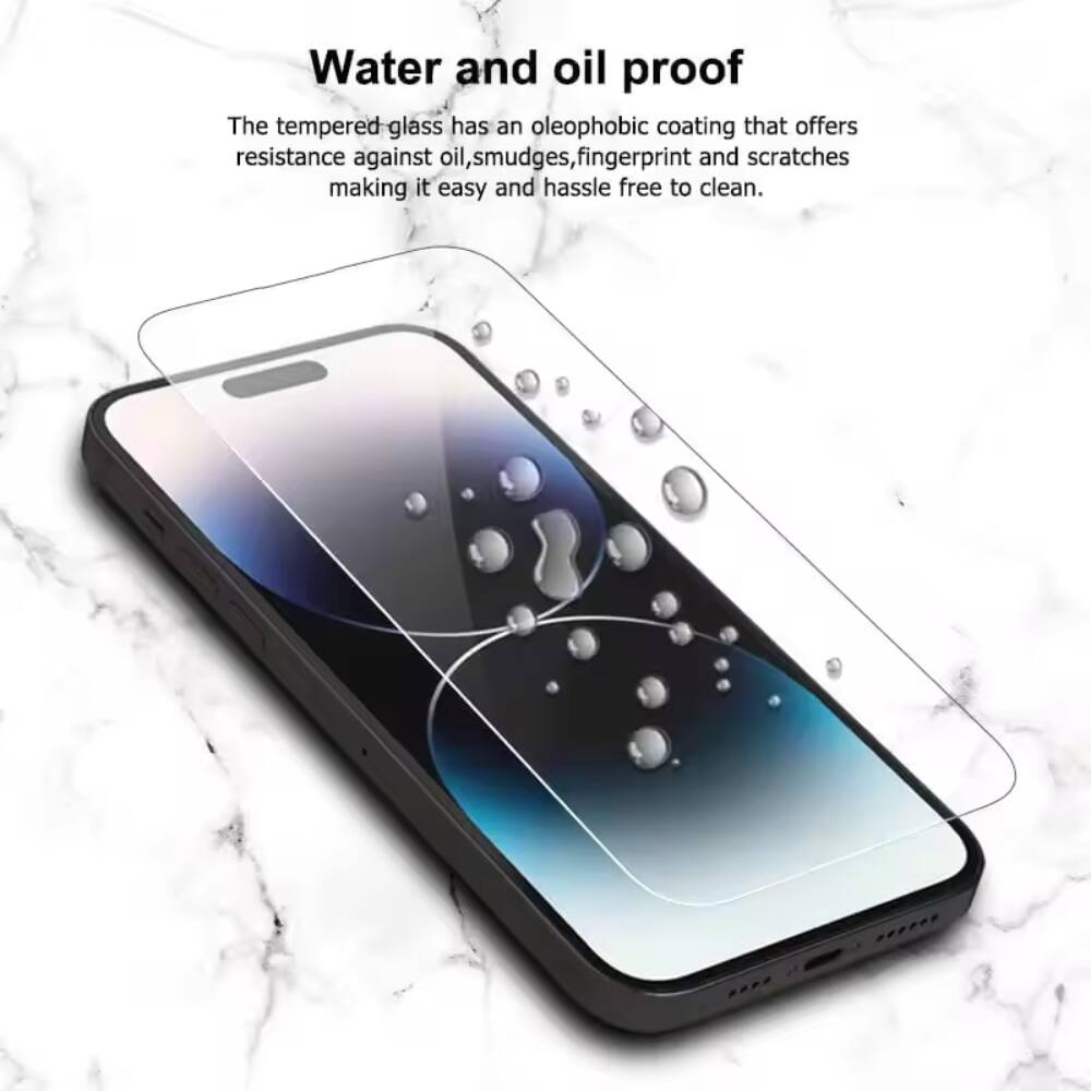 Water and oil proof

The tempered glass has an oleophobic coating that offers resistance against oil, smudges, fingerprint and scratches making it easy and hassle free to clean.