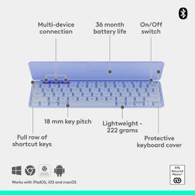 Keys-To-Go 2 Tablet Keyboard | Logitech