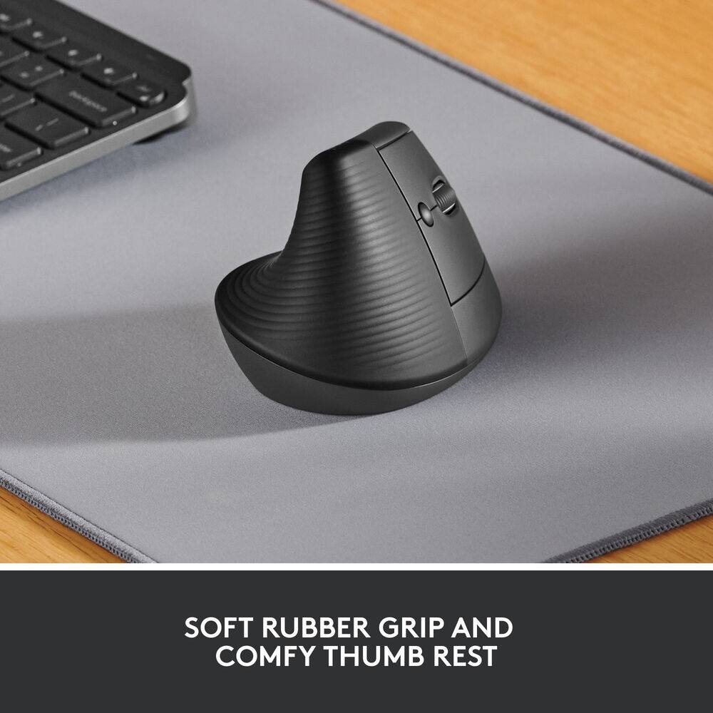 SOFT RUBBER GRIP AND COMFY THUMB REST