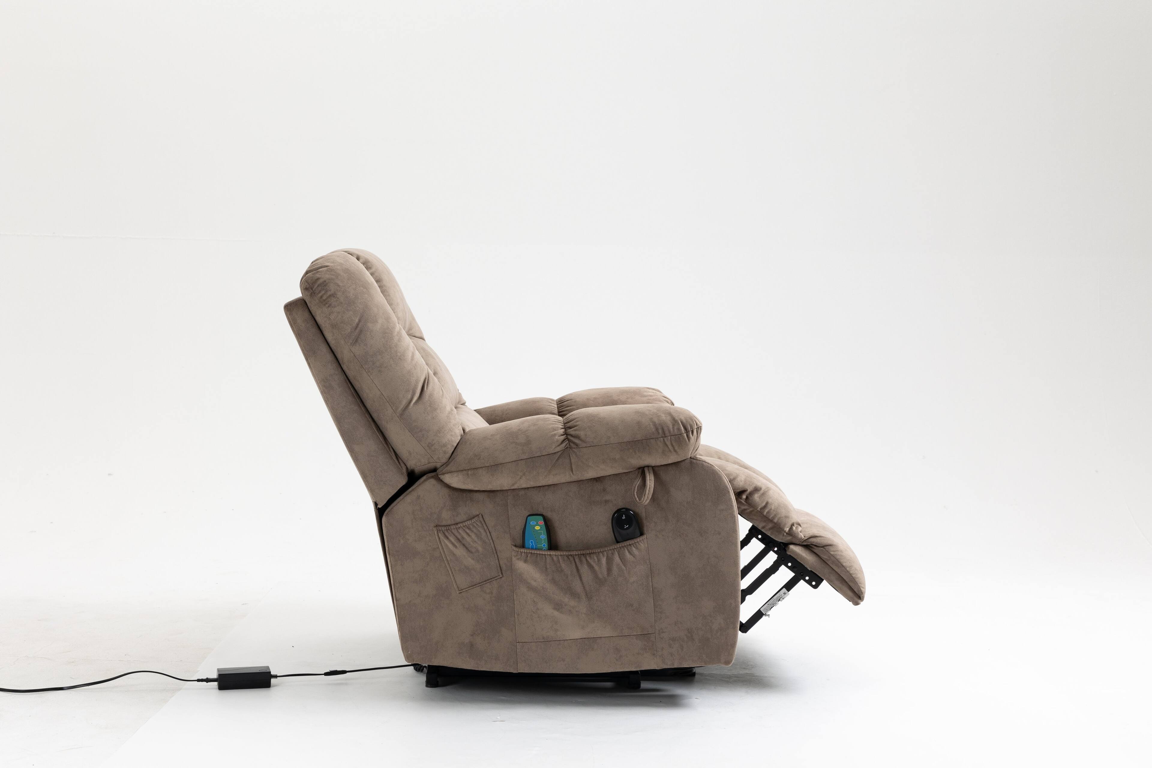 Alt View 4. TinyHomie - Recliners Lift Chair Relax Sofa Chair Livingroom Furniture Living Room Power Electric Reclining for Elderly - gray.