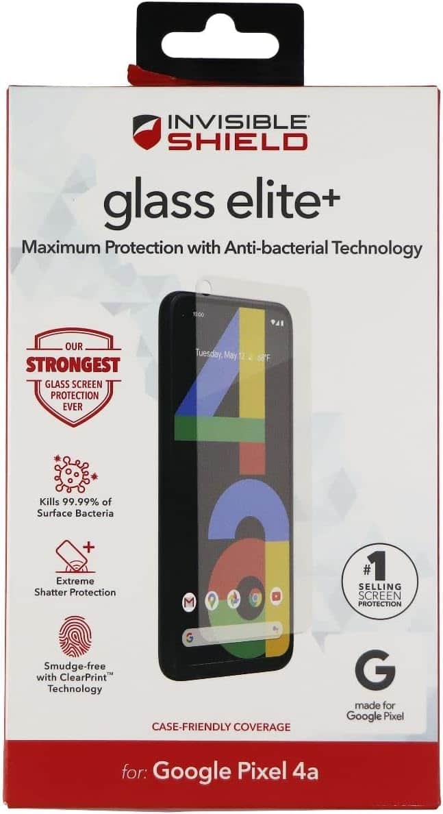 ZAGG - Screen Protector FIT Google Pixel4a Glass elite+ (ZAG200105660-V) - Clear