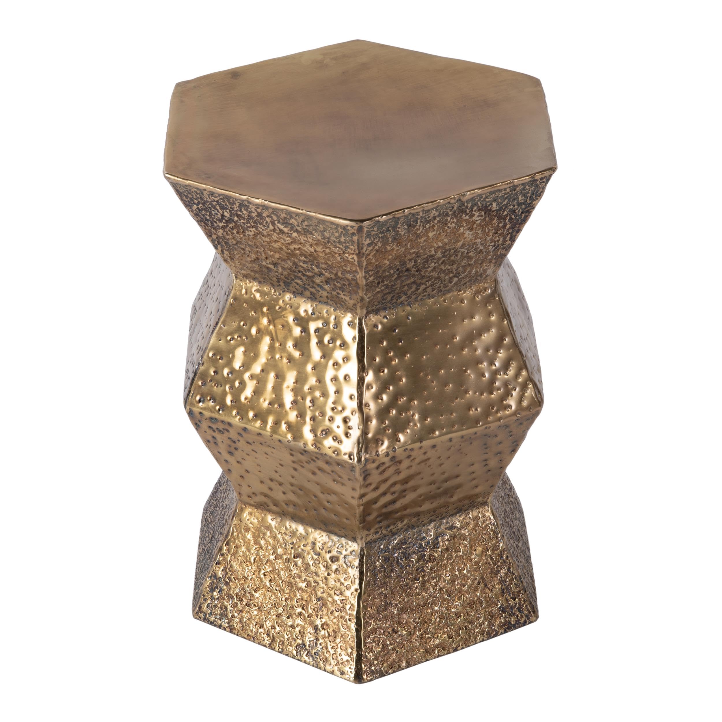 Left. Butler Specialty - Renzo 16 in. W Stainless Steel Modern End Table - Copper.