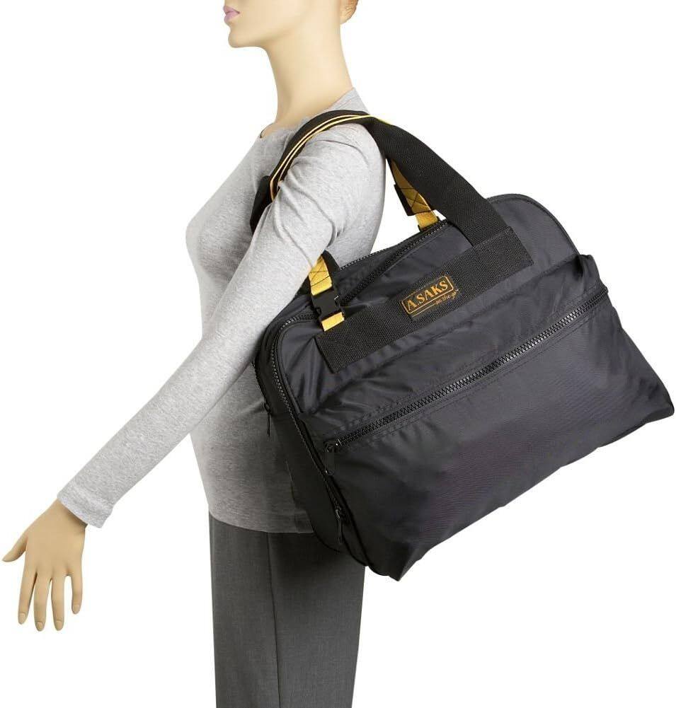 Alt View 1. A.Saks - A.Saks Expandable Shoulder Tote - Black.