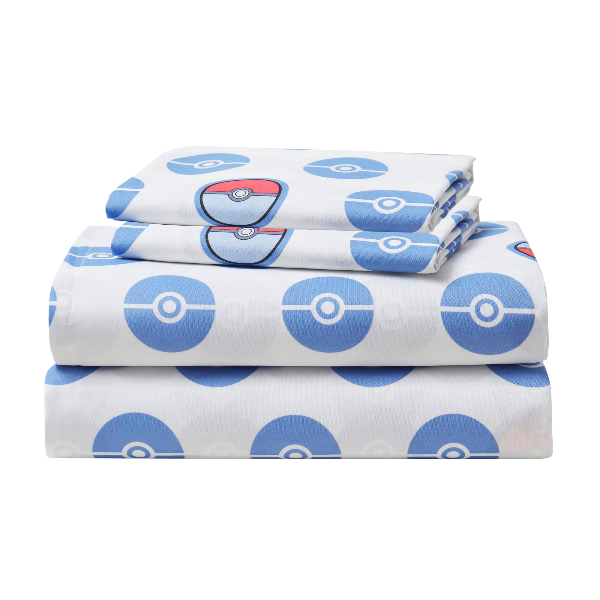 Left. Sweet Home Collection - Pokemon Microfiber Kids' Sheet Set - Full - White.