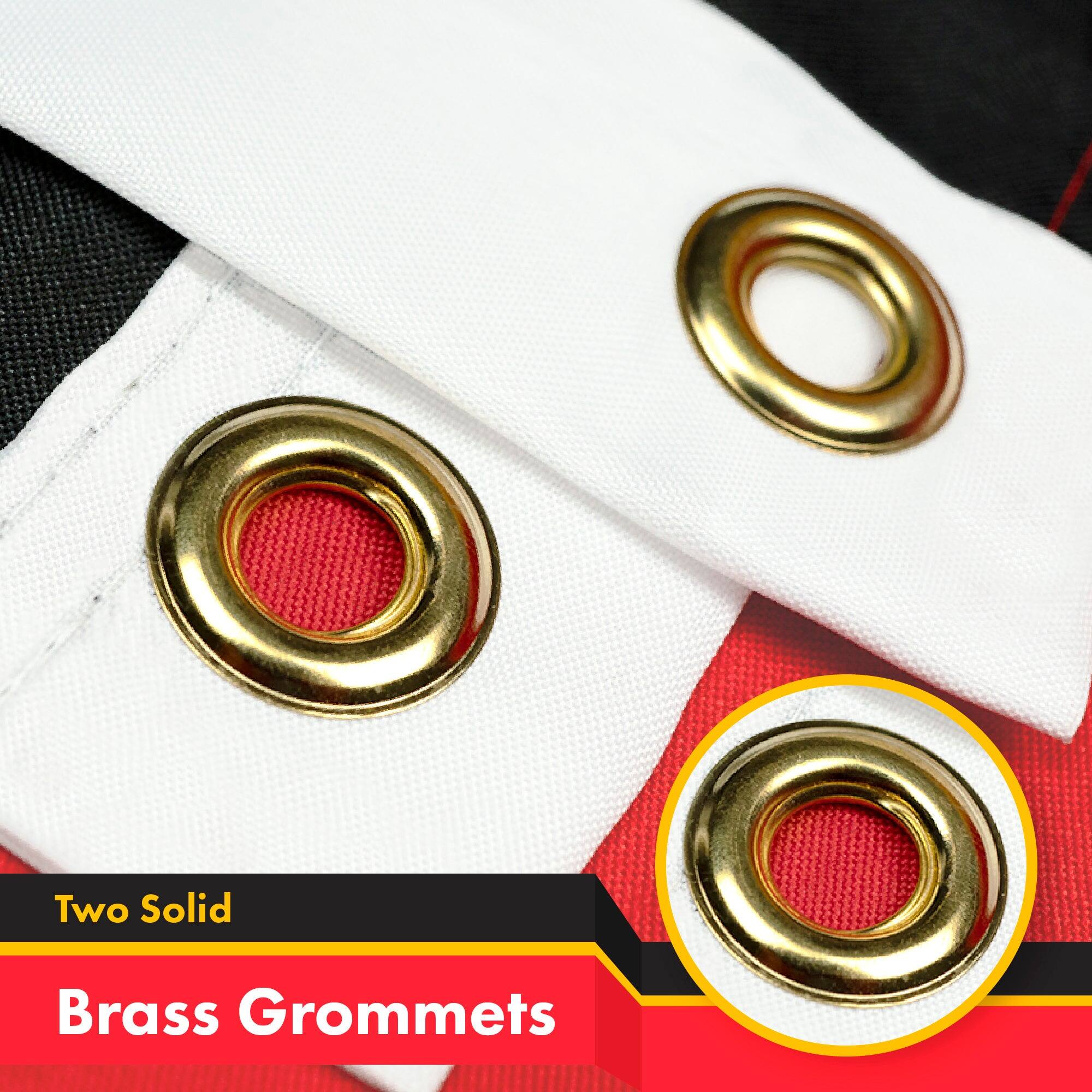 Two Solid Brass Grommets