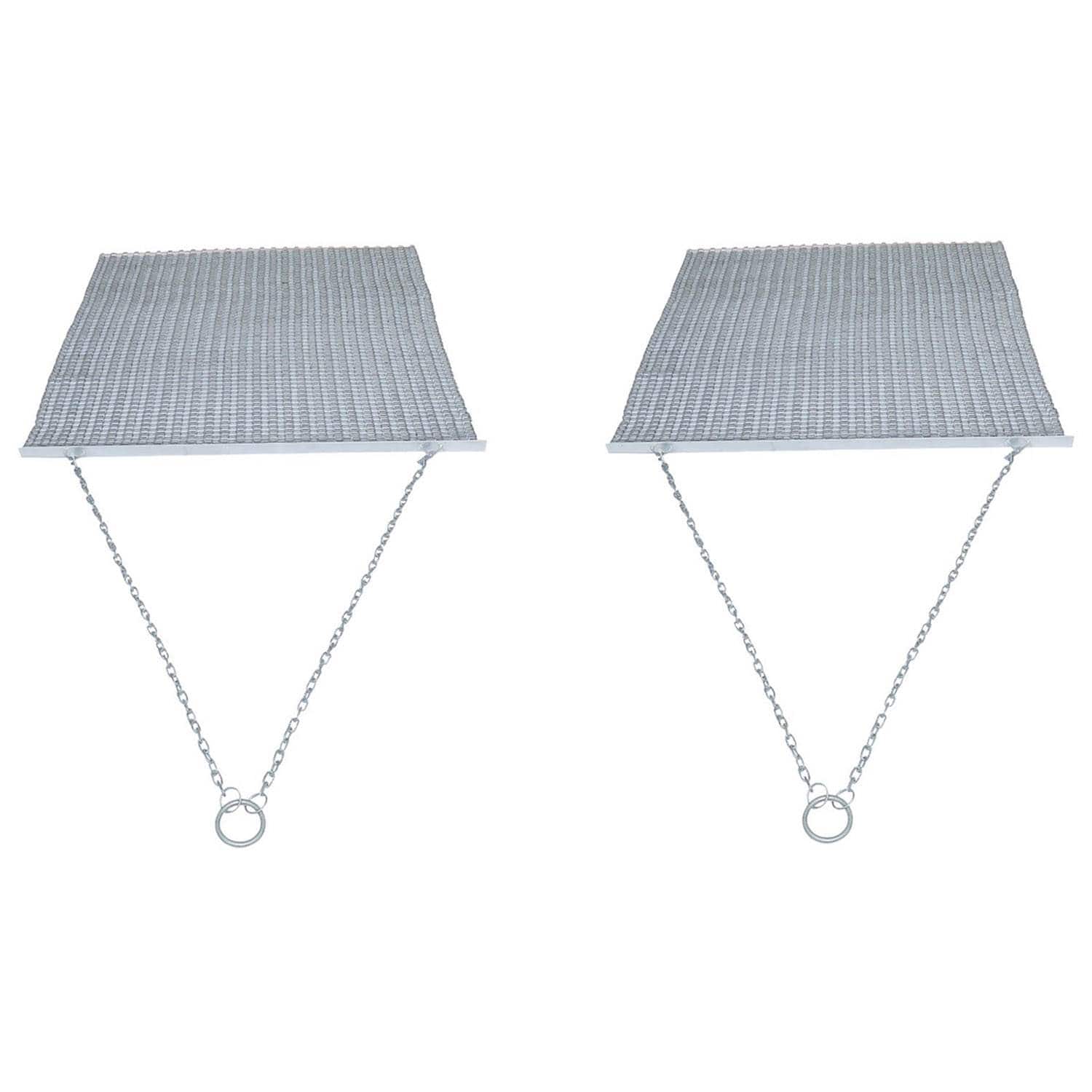 Yard Tuff - 5 x 4.5' Steel Durable Chain Field Lawn Level ATV Drag Mat (2 Pack) - Silver price history on PriceWatchPro
