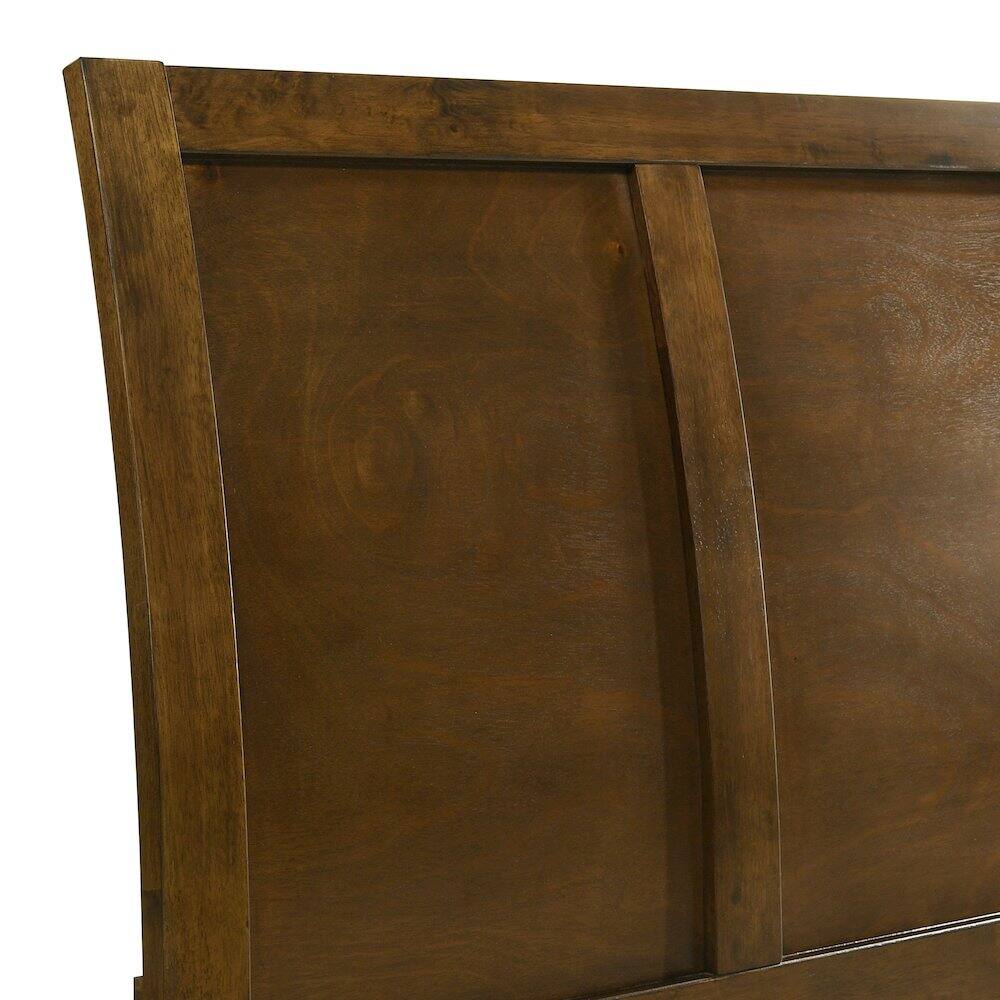 Alt View 2. New Classic Furniture - Ballard Wood Twin Panel Bed in Walnut Brown - Walnut.