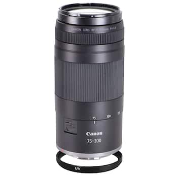 Canon RF 75 300mm f/4 5.6 Lens (Canon RF) with 58mm UV Filter Canon RF 75 300mm f/4 5.6 Lens (Canon RF) with 58mm UV Filter