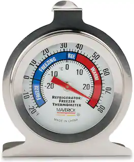 Maverick - Refrigerator/Freezer Thermometer - Silver
