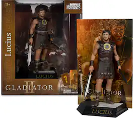 McFarlane Toys - McFarlane - Gladiator II - Movie Maniacs - Lucius 6" Posed Figure - COLLECTIBLES - Multicolor