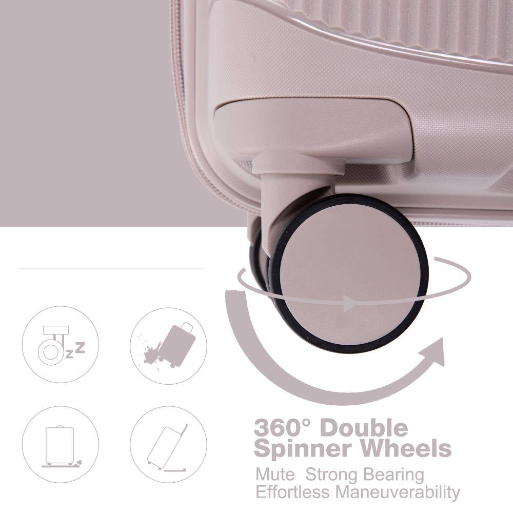 360° Double Spinner Wheels  
Mute Strong Bearing  
Effortless Maneuverability