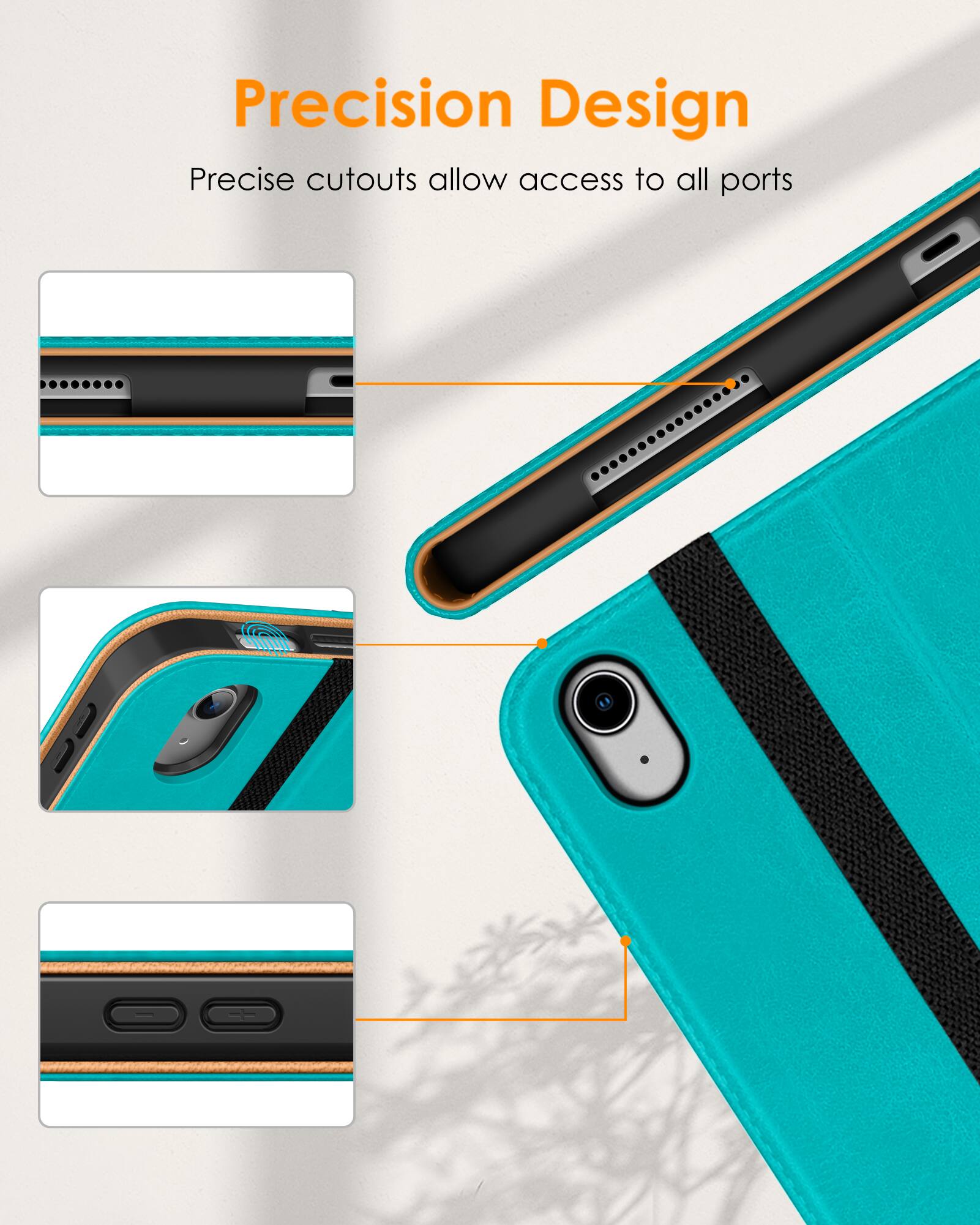 Precision Design  
Precise cutouts allow access to all ports