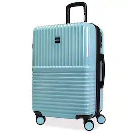 World Traveler - Dejuno Tonal 24-Inch Polycarbonate Spinner Luggage - Glacier
