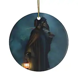 OrnamentallyYou - Plague Doctor Grim Reaper Ornament Circle - Multi-colored