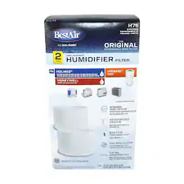 HQRP - BestAir H75 Humidifier Wick Filter 2-pack Replacement for Holmes HWF75 Filter D, Bionaire BWF75, Sunbeam SWF75 SF221