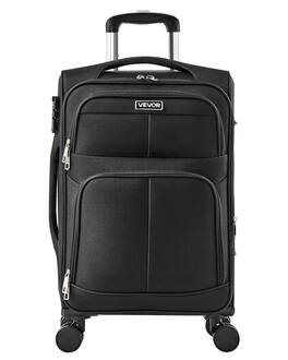 VEVOR - Softside Expandable Luggage with Spinner Wheels, 20-Inch Softside Carry on Luggage - Black