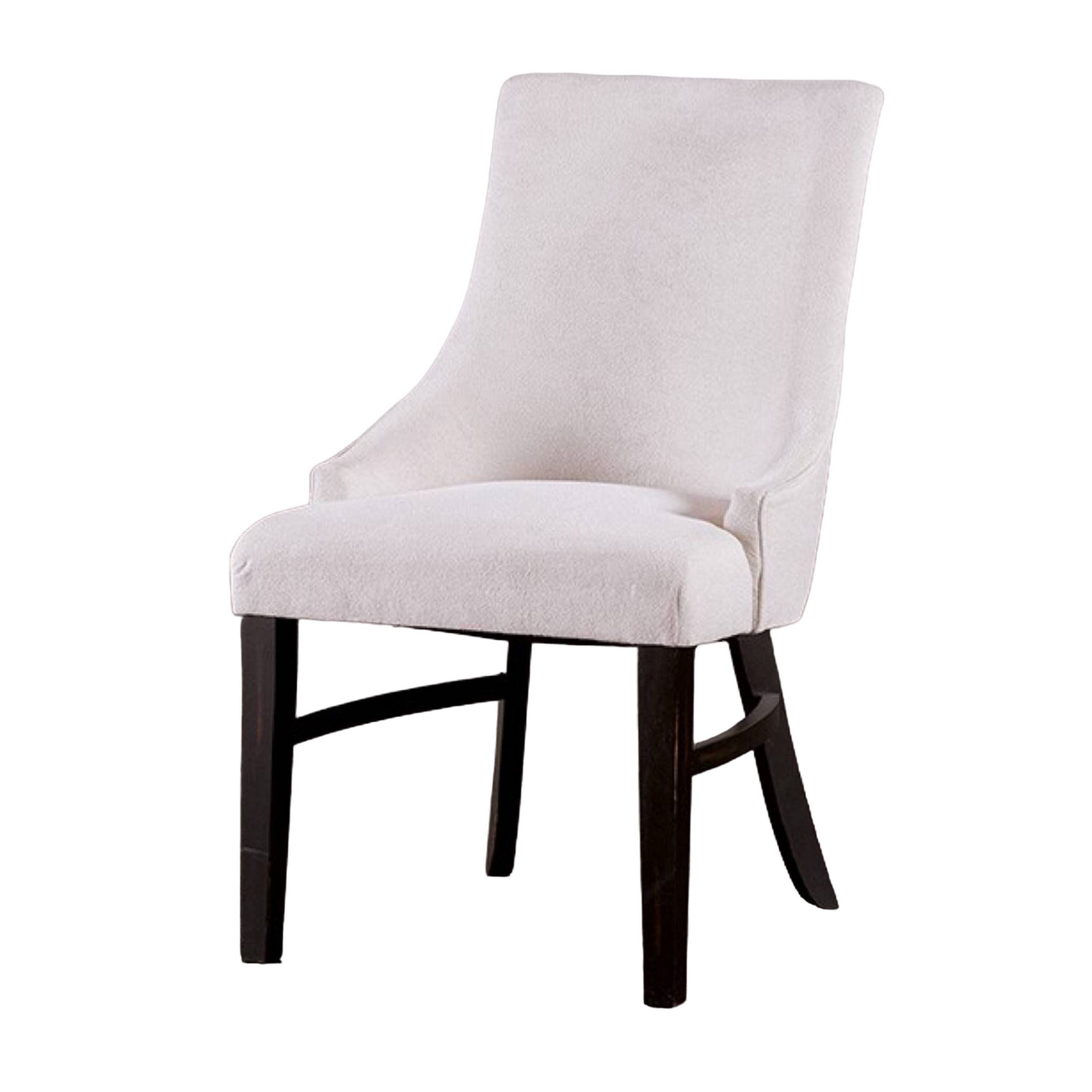 Alt View 1. Manhattan Lane - Luke Dining Armchair Set of 2 with Wingbacks, Padded - Black, Beige.