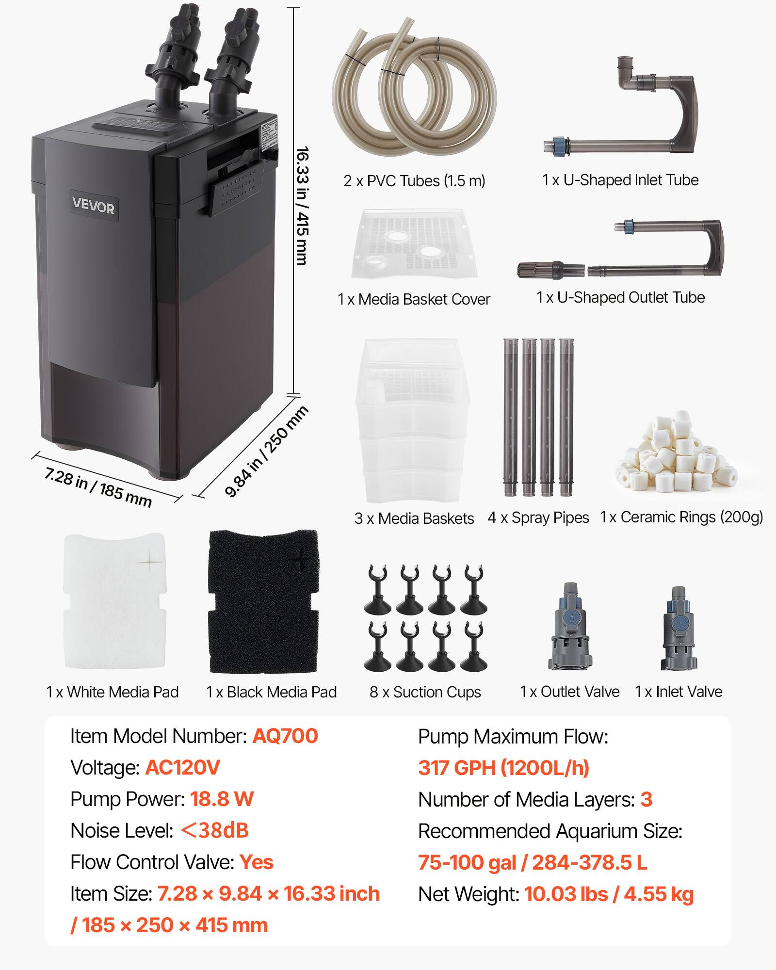 Eheim Professionel 5e - Aquariumfilter - 350 350 l/h - Filters - Pets Place