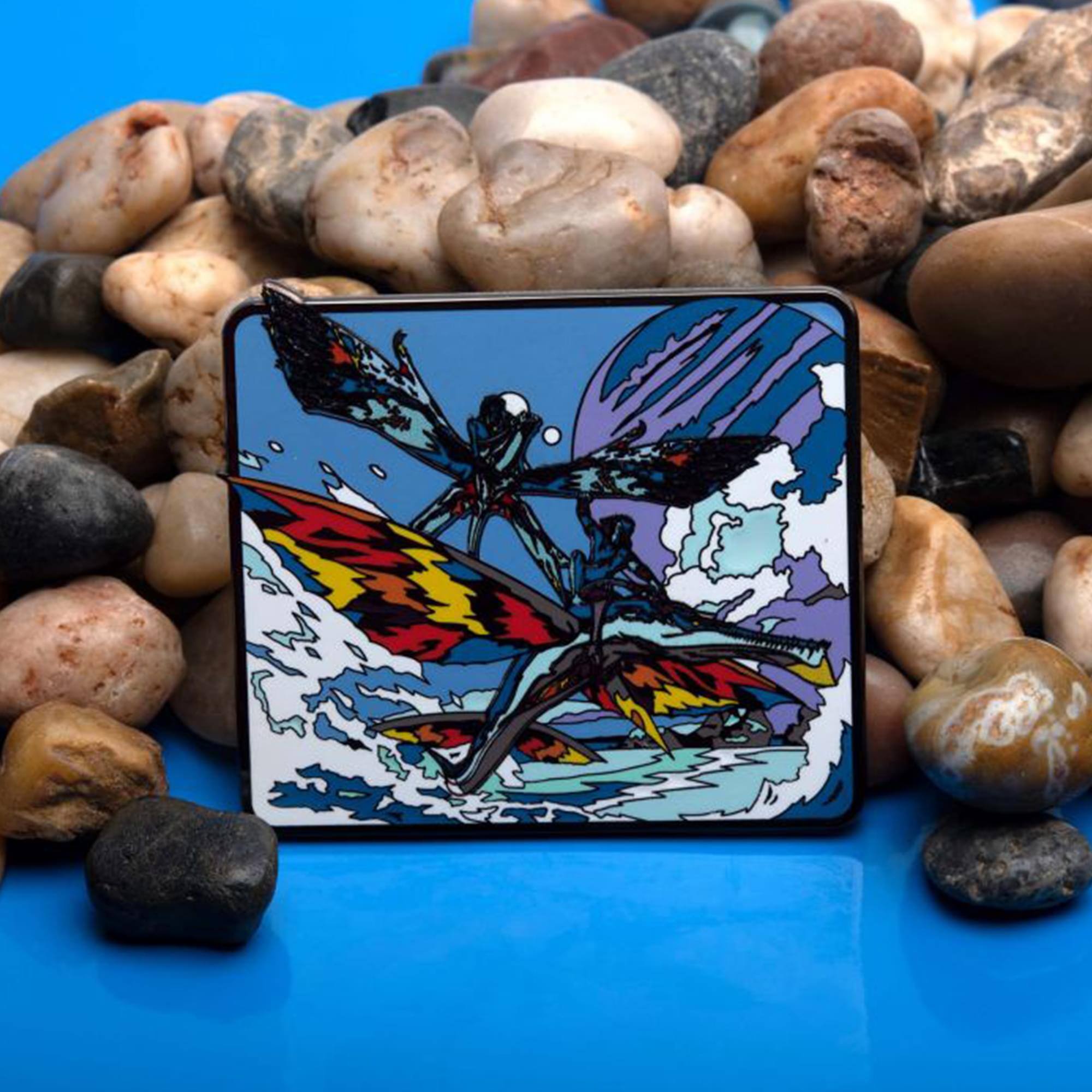 Alt View 4. SalesOne LLC - Avatar 2: The Way of Water Skimwings Hard Enamel Pin - Blue.