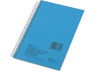 College Ruled Single Subject Notebook
College Ruled White Paper
100 Sheets
33-502