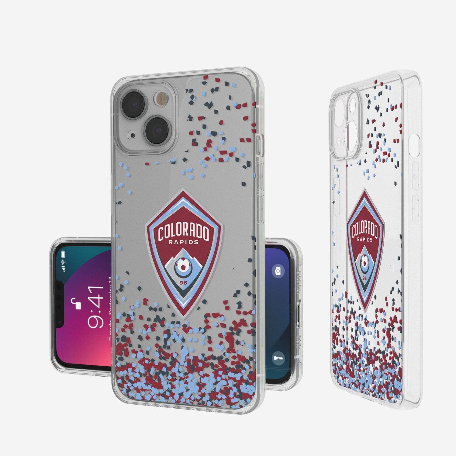 Keyscaper MLS Colorado Rapids iPhone Confetti Design Clear Case 13 Pro ...