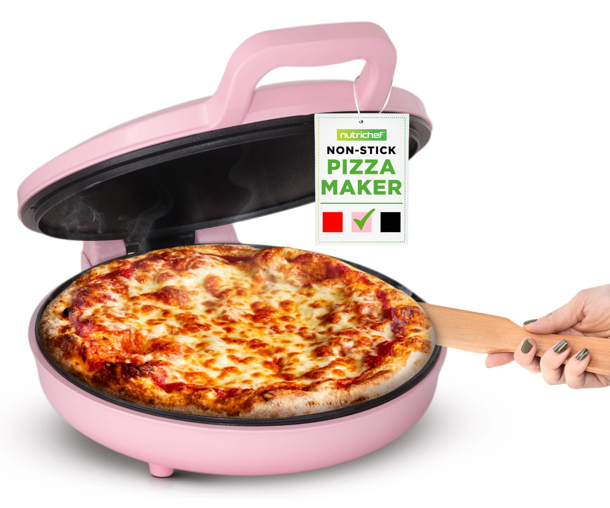 Presto 03434 Green Gold Game Day Pizzazz Pizza Oven Black 3430