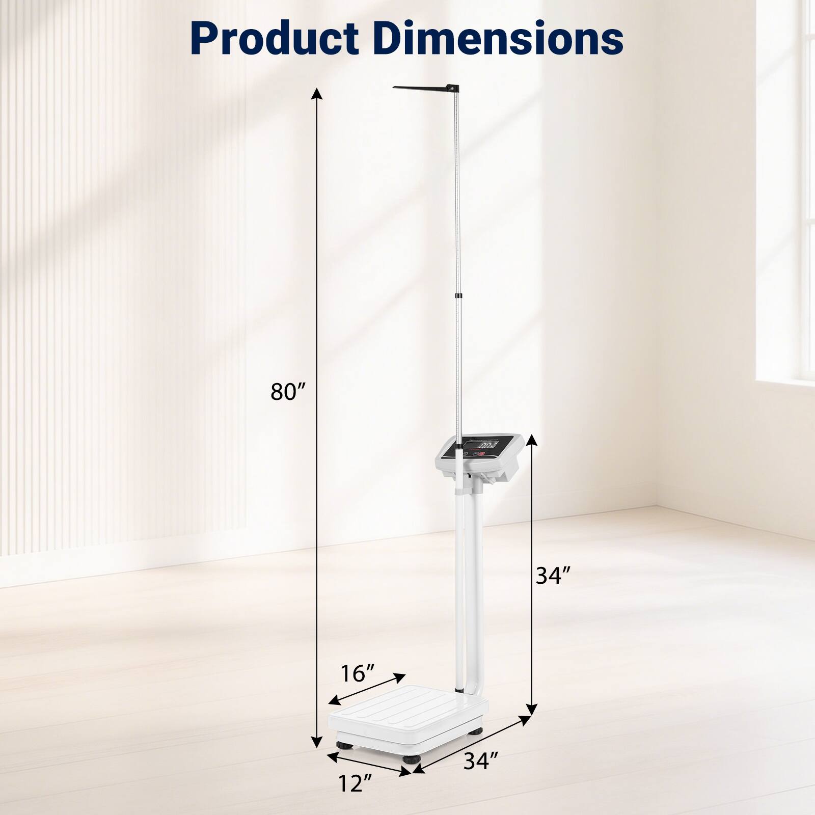 Product Dimensions
80"
34"
16"
12"
34"