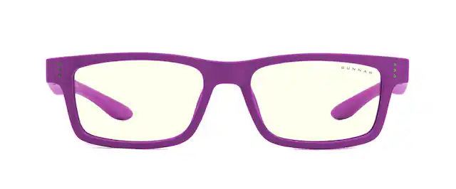 Front. GUNNAR - GUNNAR Gaming Glasses - Cruz Kids Small, Magenta, Clear Neutral Lens - Blue Light Blocking, Relieve Dry Eye - Magenta.