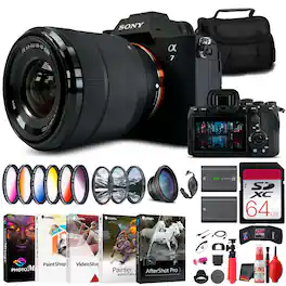 Sony - a7R IVA Mirrorless Camera Bundle + 64GB Card + Bag + Card Reader + More - Black