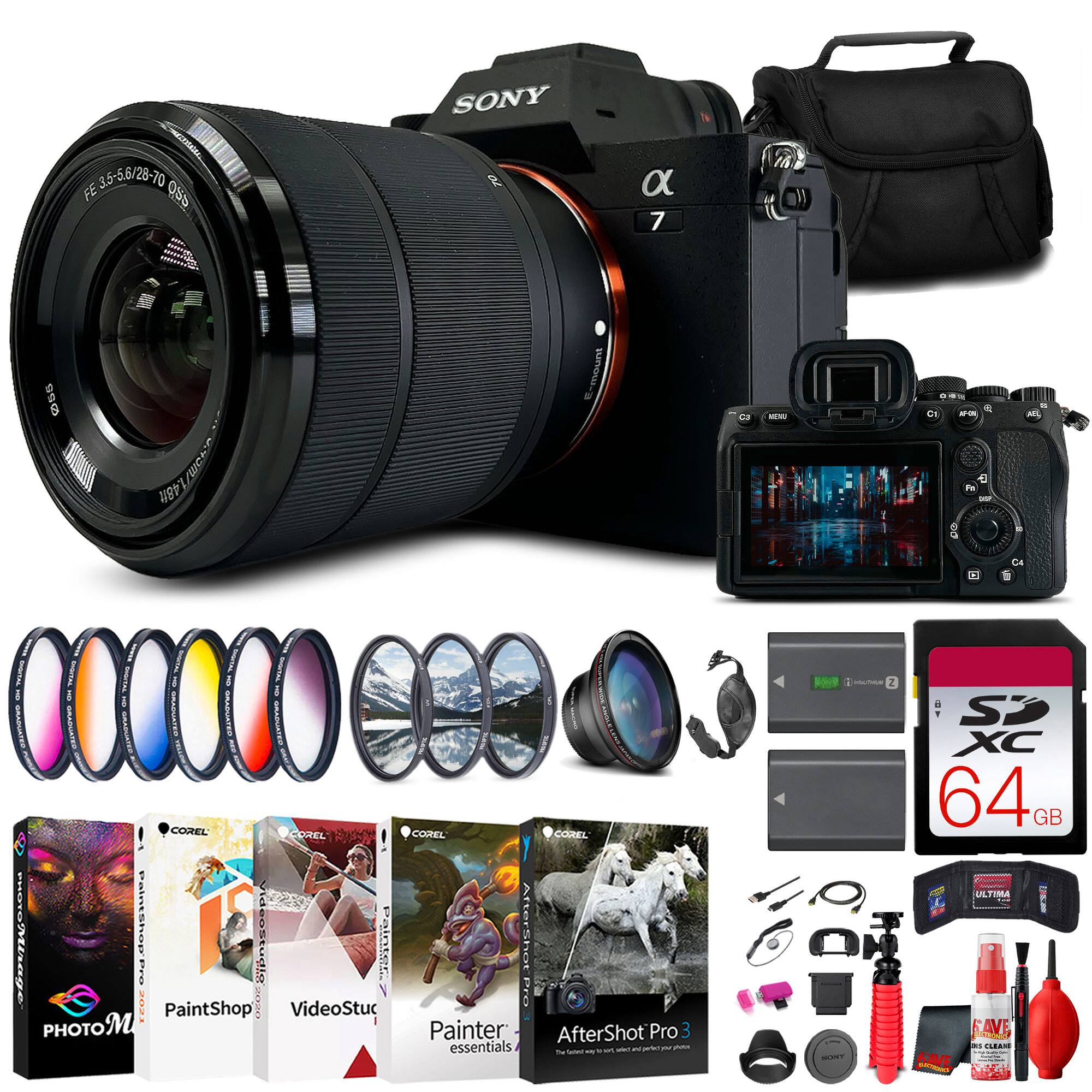Sony - a7R IVA Mirrorless Camera Bundle + 64GB Card + Bag + Card Reader + More - Black