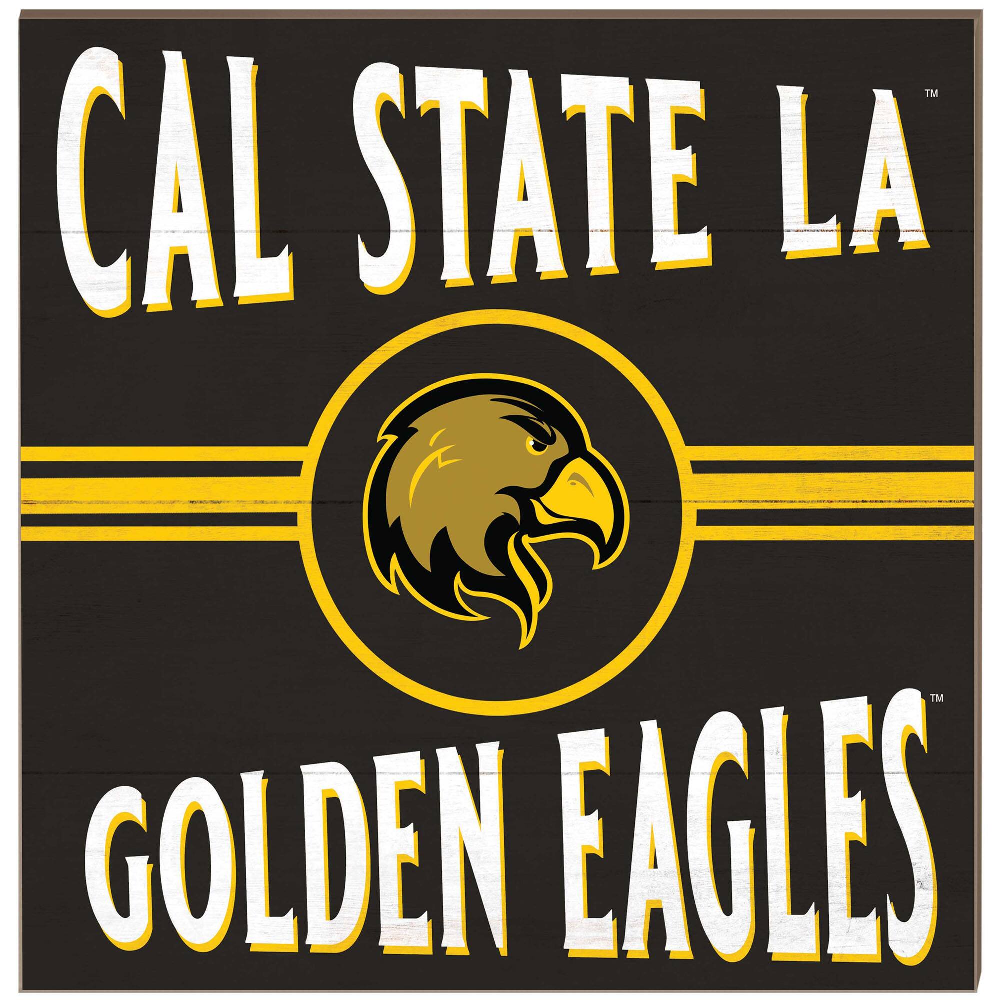 Cal State L.A. Golden Eagles 10'' x 10'' Retro Team Plaque