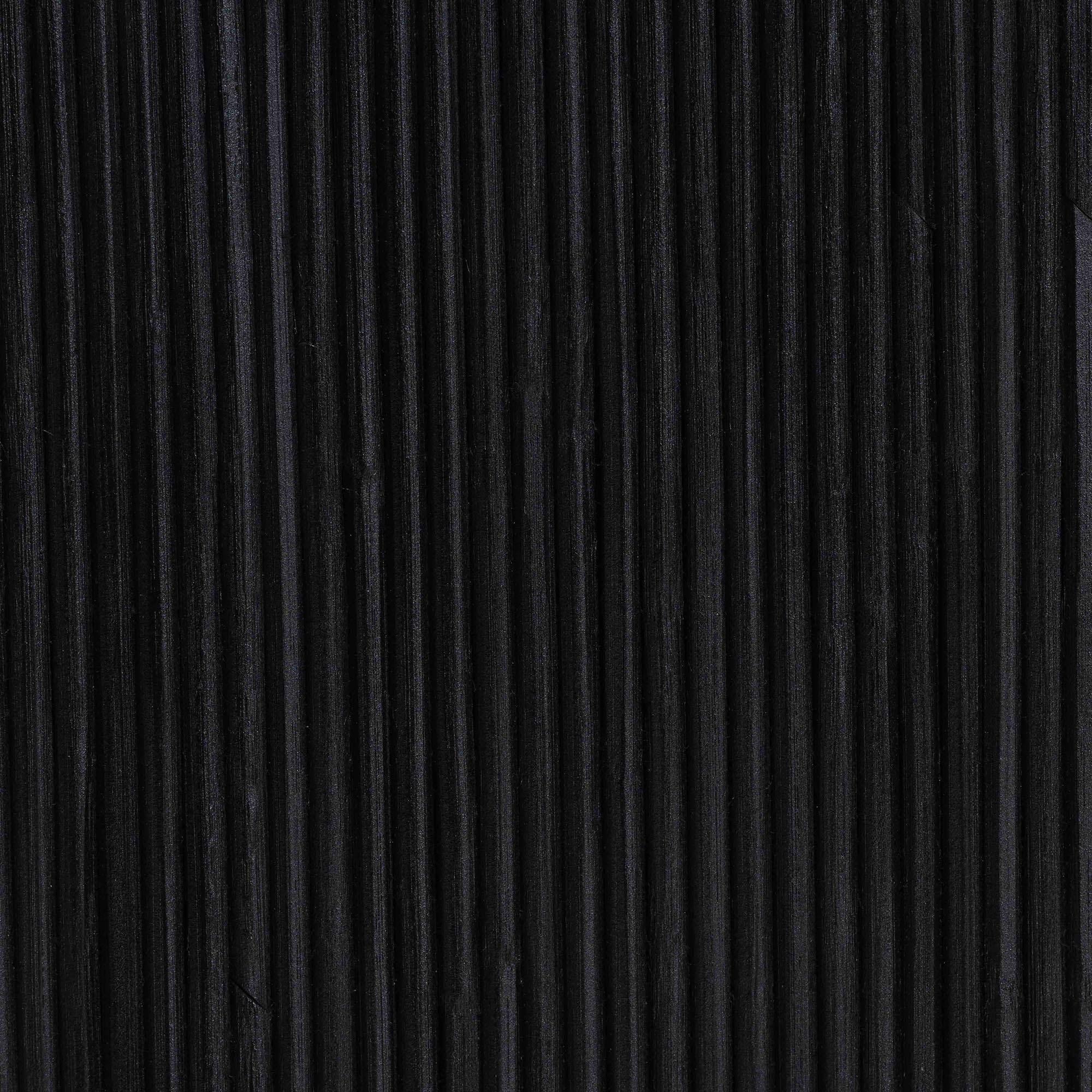 Alt View 1. bali & pari - Abebi Rattan Console Table - Modern Accent Table with Waterfall Silhouette and Open Hairpin Legs, Boho Coastal Style - Black.