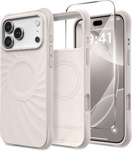 FINEAK - Compatible with MagSafe,for iPhone 17 Pro Max Case,Screen Protector - Stone