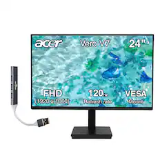 acer Vero V7 24" : FHD (1920 x 1080) 120Hz Refresh rate VESA Mount