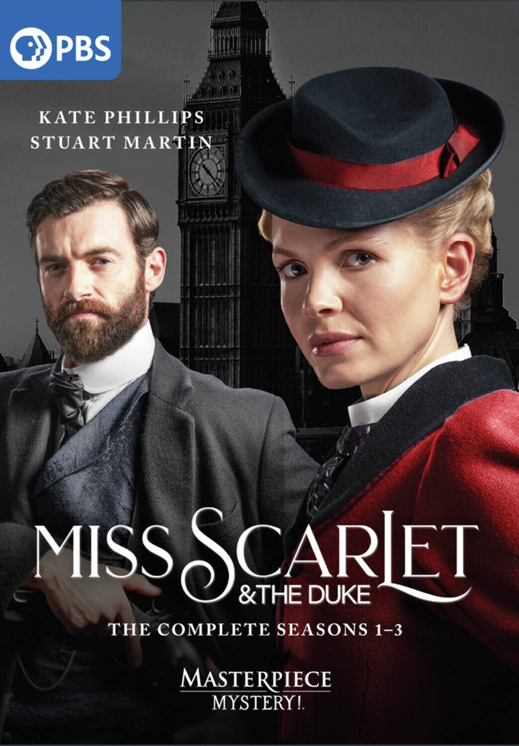 Front. Miss Scarlet and the Duke Seasons: Complete Seasons 1 - 3 (Masterpiece Mystery!)   - DVD.