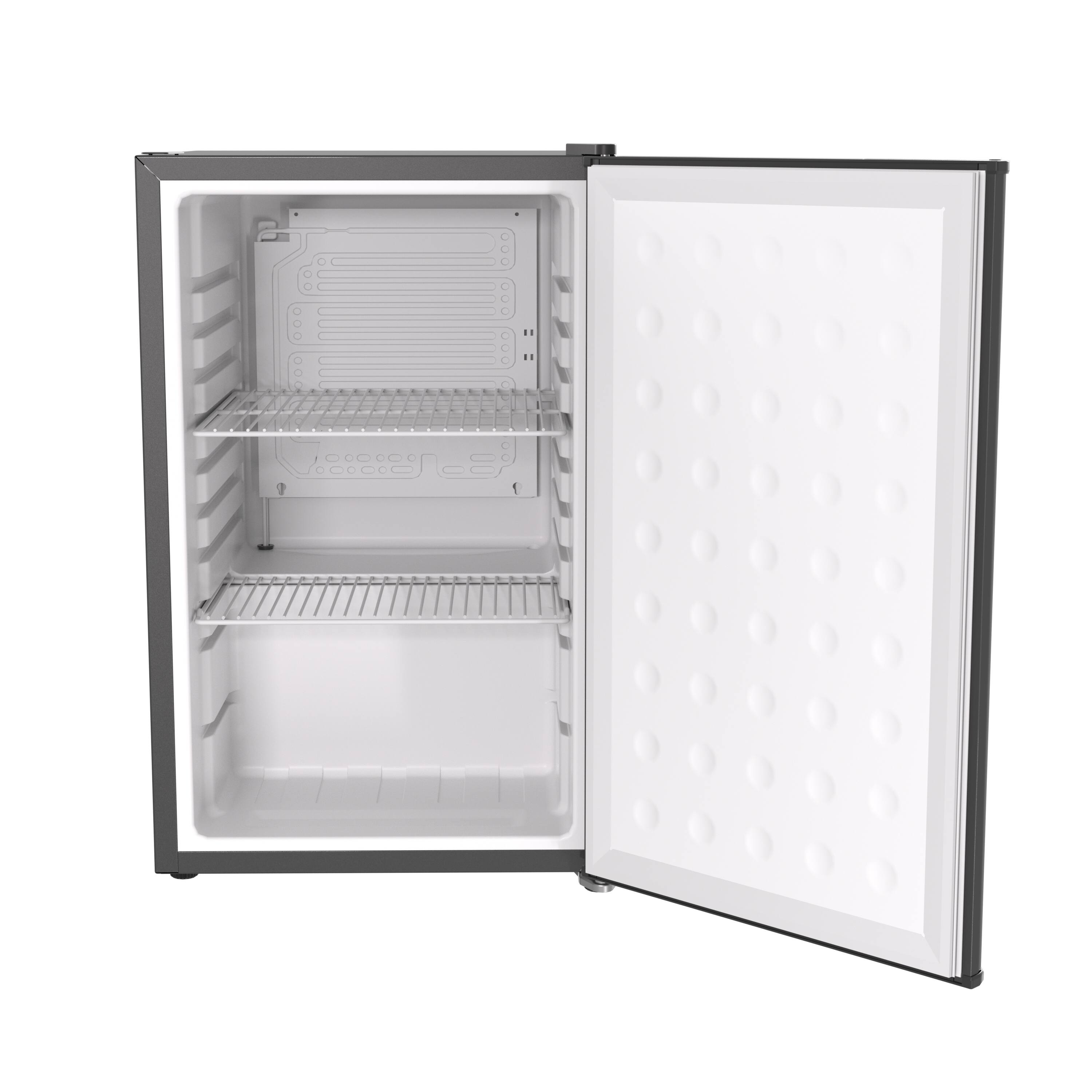 Alt View 2. ProMounts - Snowlion 65L /2.3 cu ft Solid Door Mini Fridge – Black, Freestanding, Under-Counter Design - Black.