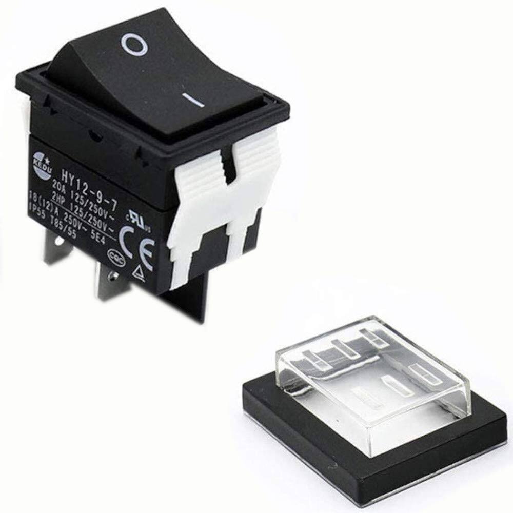 O / KEDU 20A HY12-9-7 18(12)A 2HP 125/250V~ IP55 T85/55 250V~ W ~ .LR SE4 CE COC