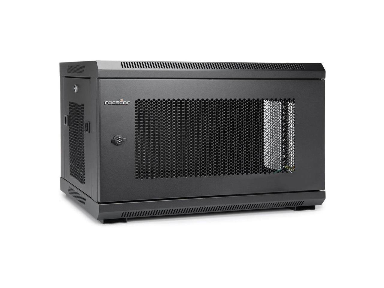 Alt View 3. Rocstor - Rocstor SolidRack Wall Mount Rack Enclosure - Black.