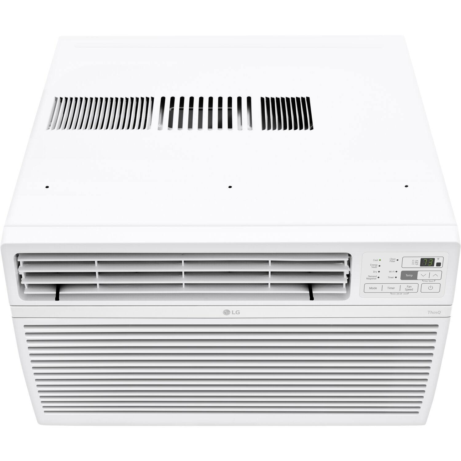 Alt View 9. LG - 550 Sq. Ft. 12,000 BTU Smart Window Air Conditioner - White.