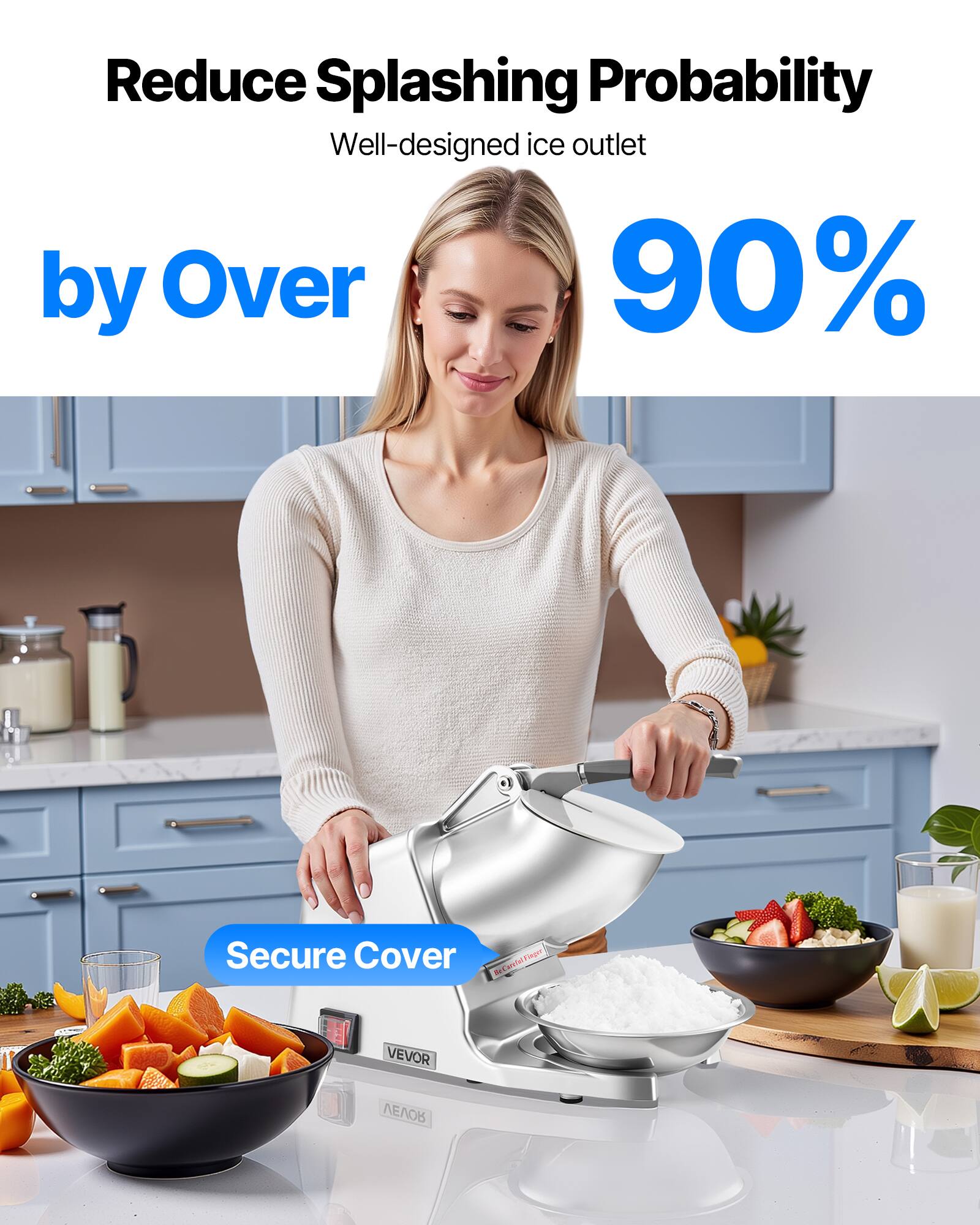 Reduce Splashing Probability Well-designed ice outlet by Over 90% Secure Cover CanholTispe eger - Laviv VEVOR ROVEV