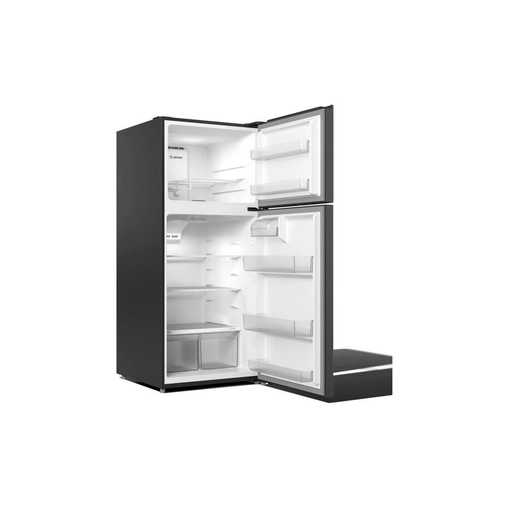 Left. Element Electronics - Element ENR18TFGCB 17.6 Cu. Ft. Black Top Freezer Refrigerator - Black.