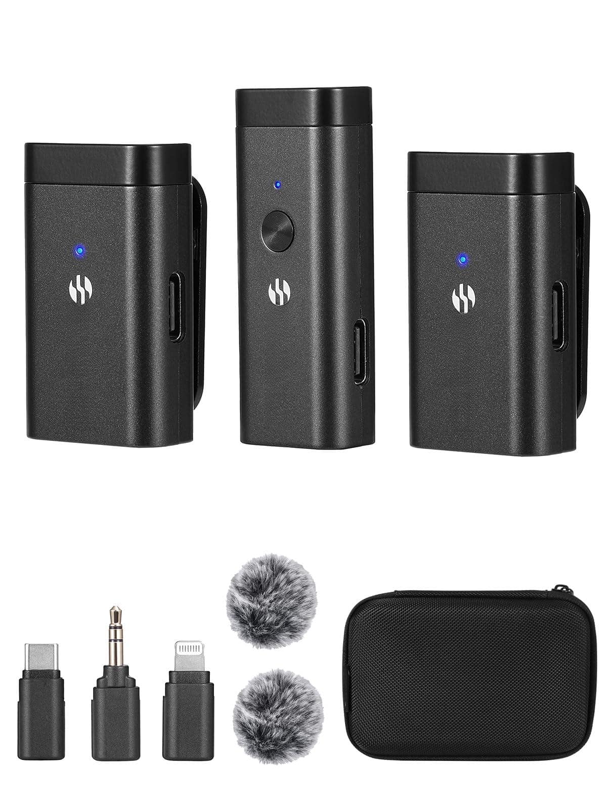 Empire DigiLabs - Wireless Lavalier Microphones For Iphone android camera Lapel Microphone System With Noise Cancelling Portable - SKM-W1 PRO