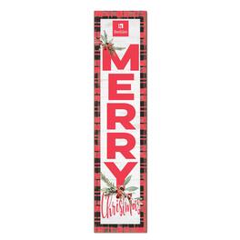 Jardine - Berklee College of Music 12'' x 48'' Outdoor Merry Christmas Leaner - White