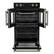 Alt View 1. Forno Appliances - Asti 7.36 Cu. Ft. Electric Double Wall Oven with Upper French Doors and Antique Brass Accents - Black.
